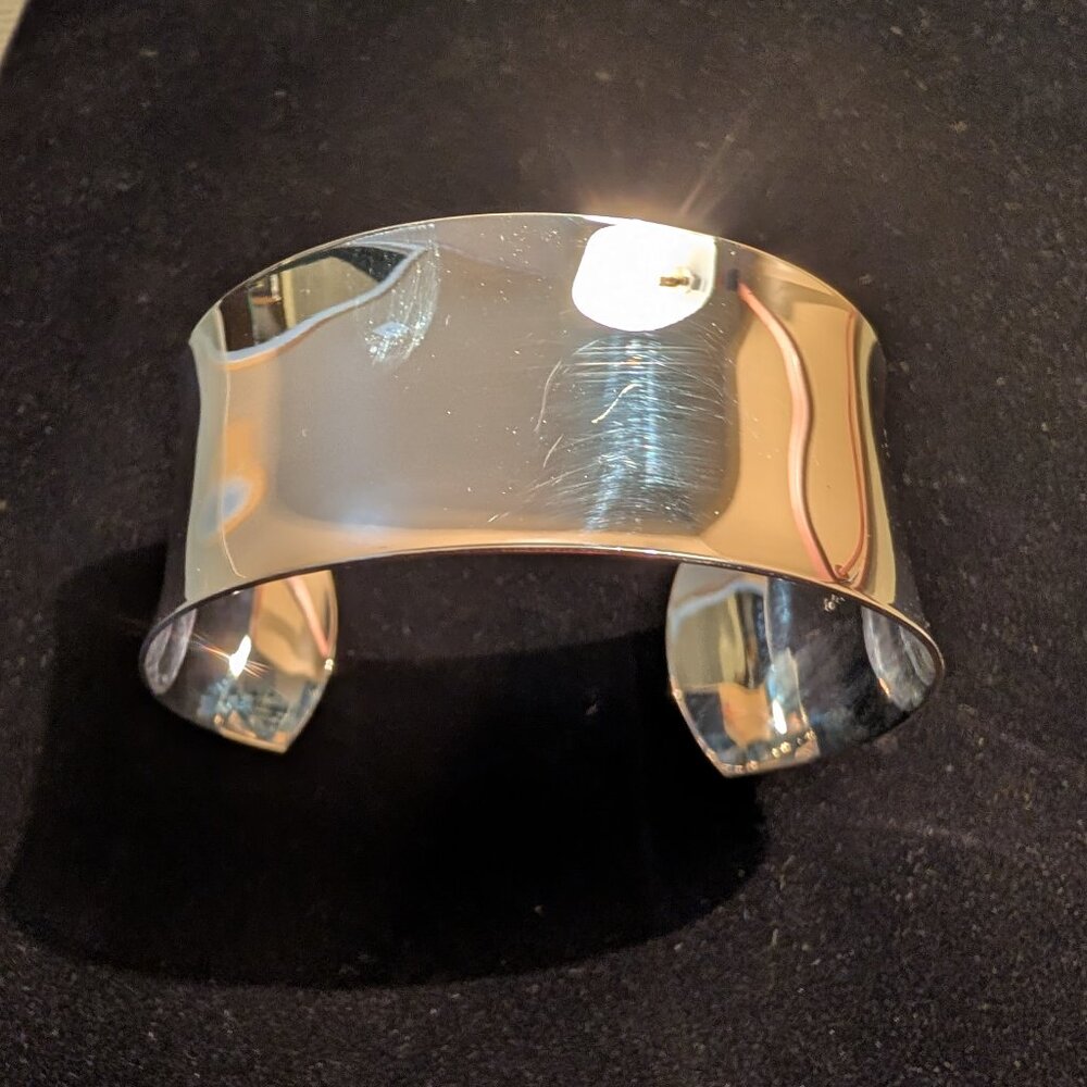 Women's Sterling Silver Wide Cuff Bracelet